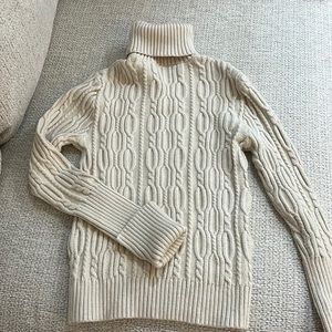 Zara cable knit turtleneck sweater